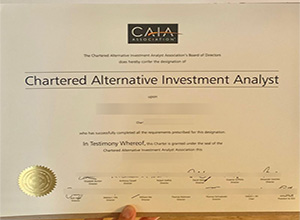 CAIA certificate