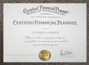 Buy CFP Certificate, Order a Certified Financial Planner Certification