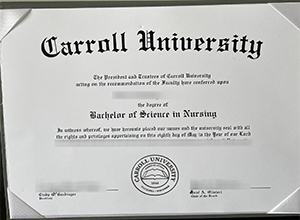 I want to buy a fake Carroll University diploma online