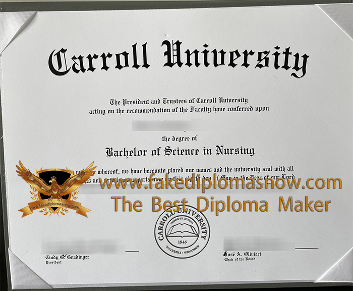 Carroll University diploma