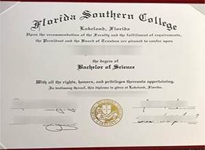 Florida Southern College diploma certificate