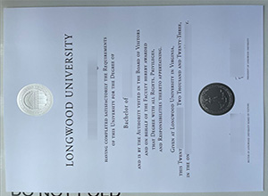 Longwood University diploma certificate