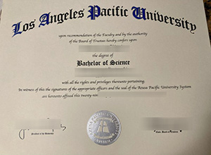 Los Angeles Pacific College diploma