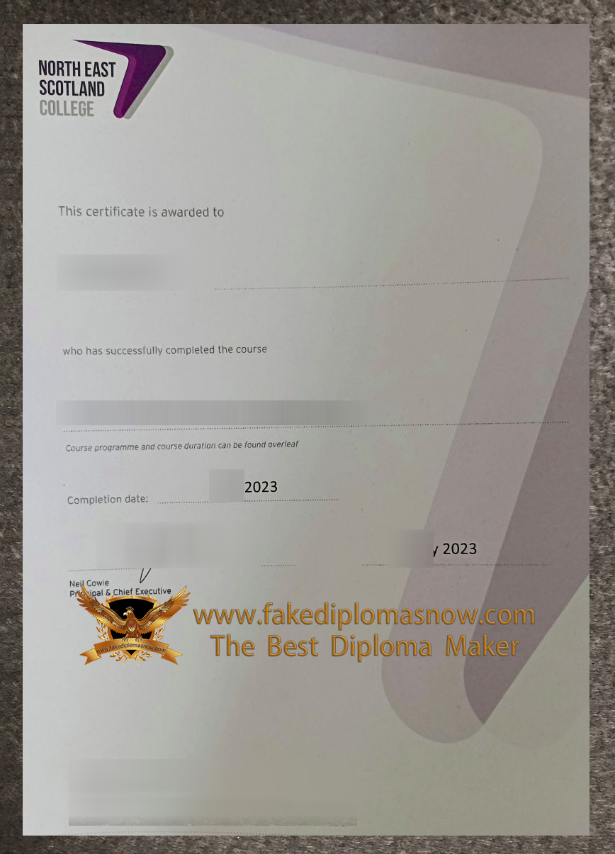 NESCol certificate NESCol certificate