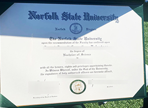 Norfolk State University diploma certificate