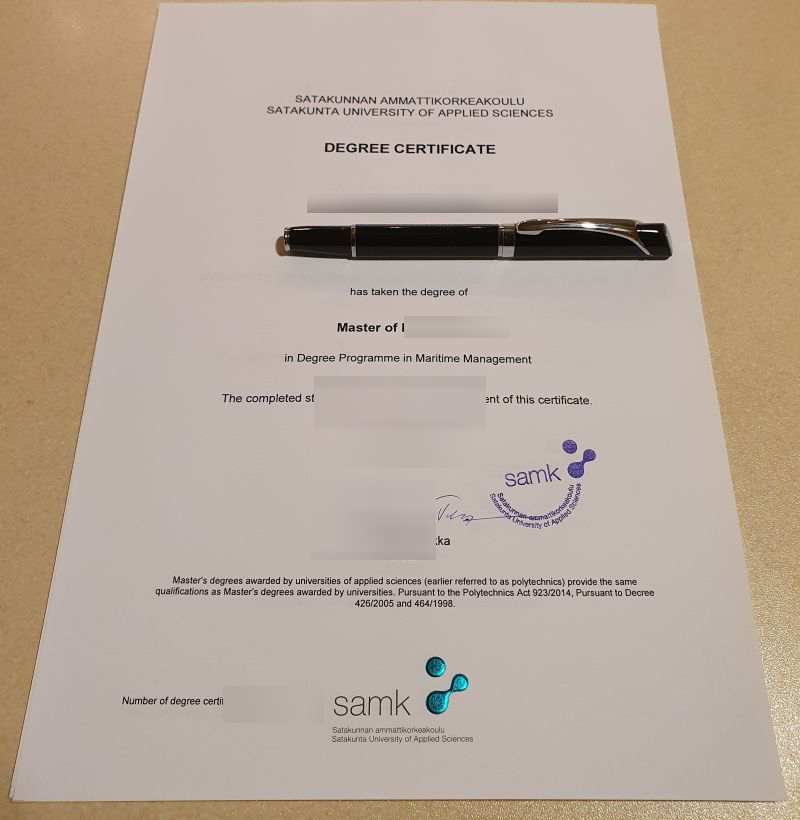 SAMK diploma