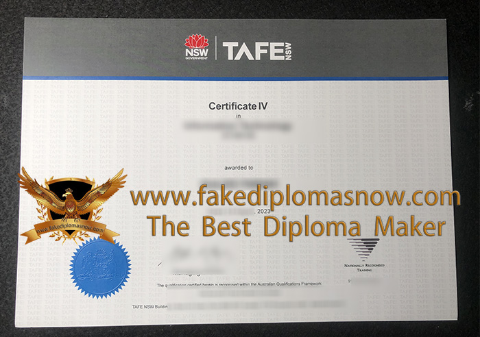 TAFE NSW certificate