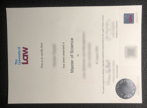 University of Law Master diploma certificate