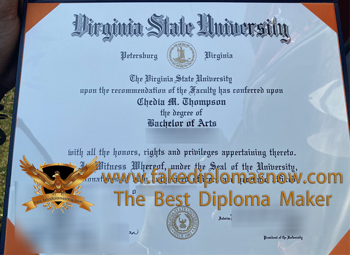 Virginia State University diploma