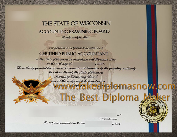 Wisconsin CPA certificate