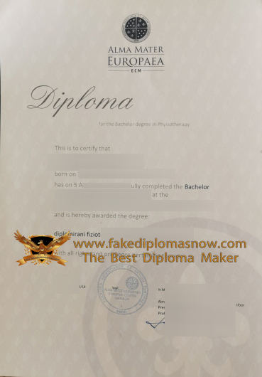 Alma Mater Europaea Diploma