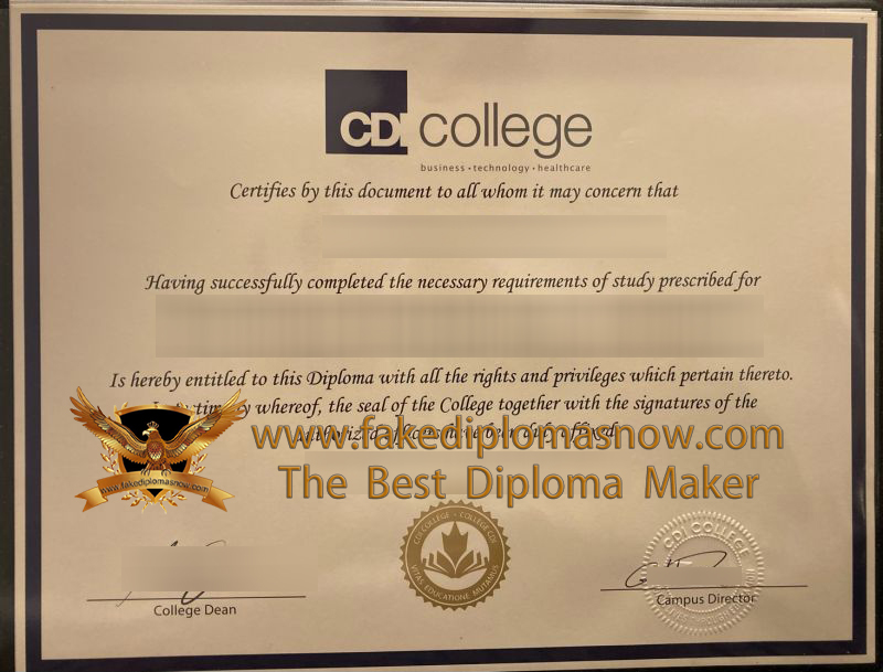 CDI College diploma CDI College diploma