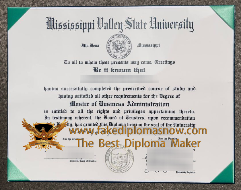 MVSU Diploma
