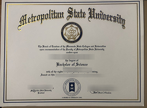 Metropolitan State University Diploma Certificate