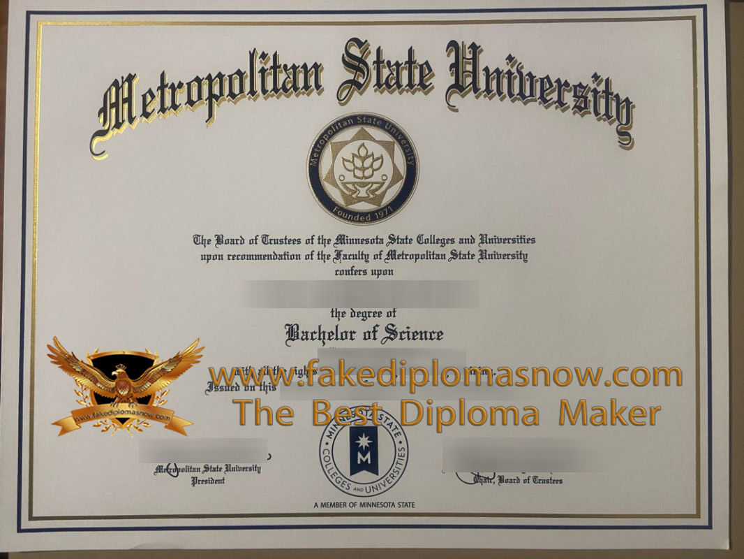 Metropolitan State University Diploma Metropolitan State University Diploma