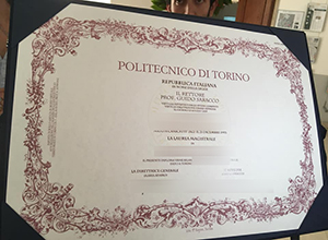 Politecnico di Torino diploma certificatePolitecnico di Torino diploma certificate