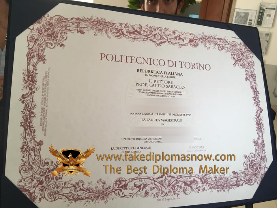 Politecnico di Torino diploma