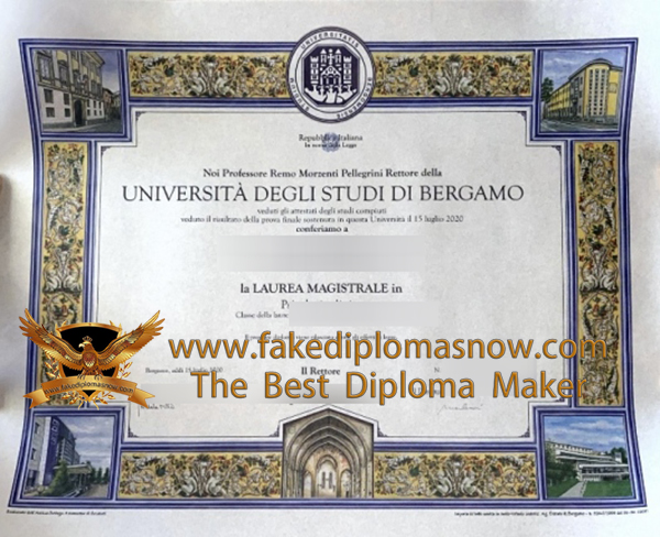 Università degli Studi di Bergamo diploma