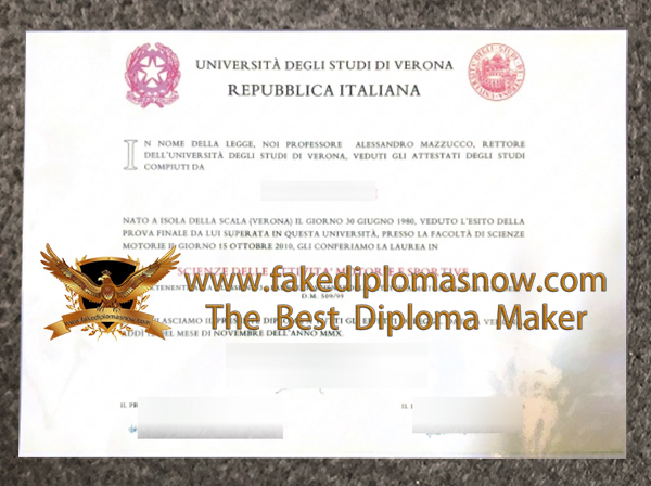 Università degli Studi di Verona degree Università degli Studi di Verona degree