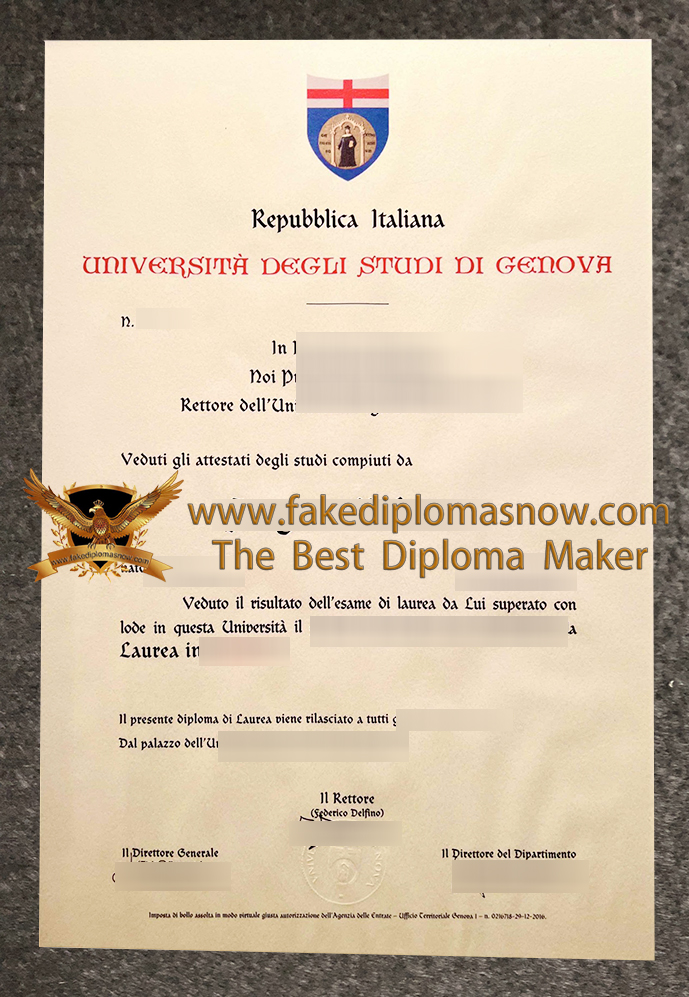 Università di Genova diploma