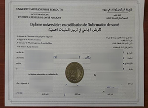 Université Saint-Joseph de Beyrouth diploma