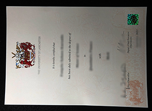 University of Lancaster diploma certificate