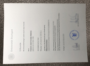 University of Stuttgart diploma sample