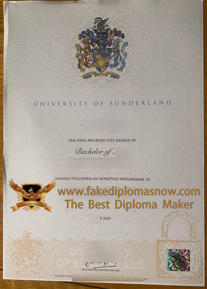 University of Sunderland degree 2023