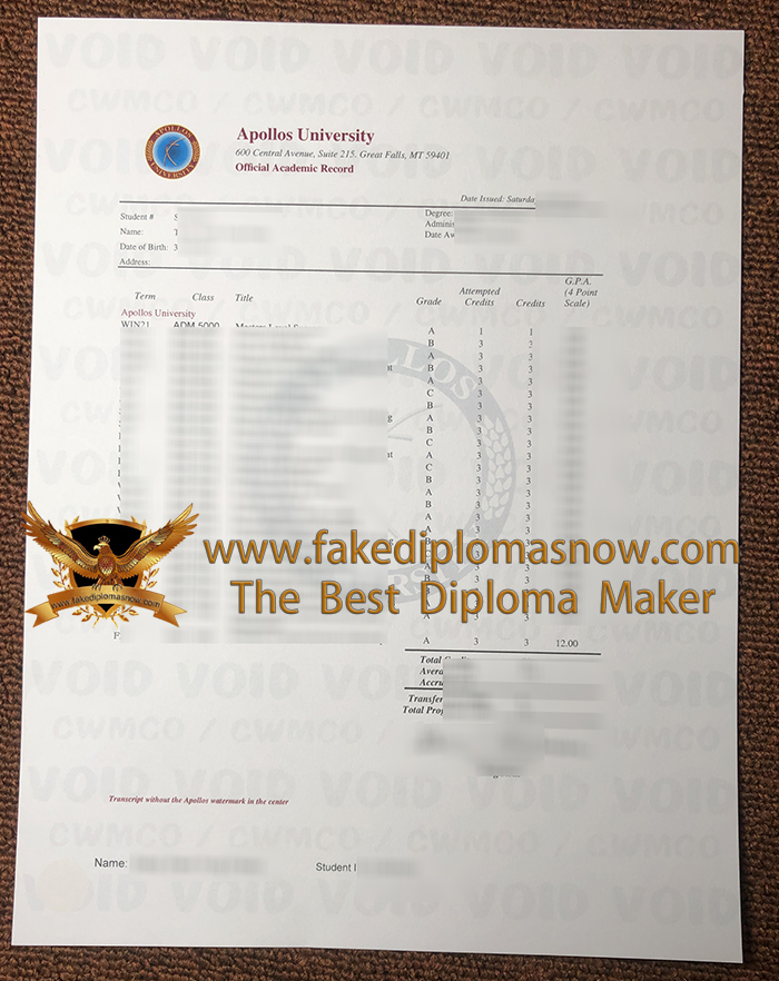 Apollos University transcript Apollos University transcript