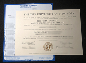 City College of New York degree and transcript sample