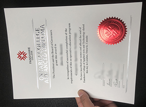 Fanshawe College Diploma certificate