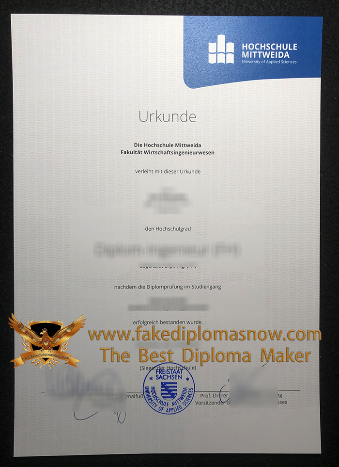 Hochschule Mittweida Urkunde Hochschule Mittweida Urkunde