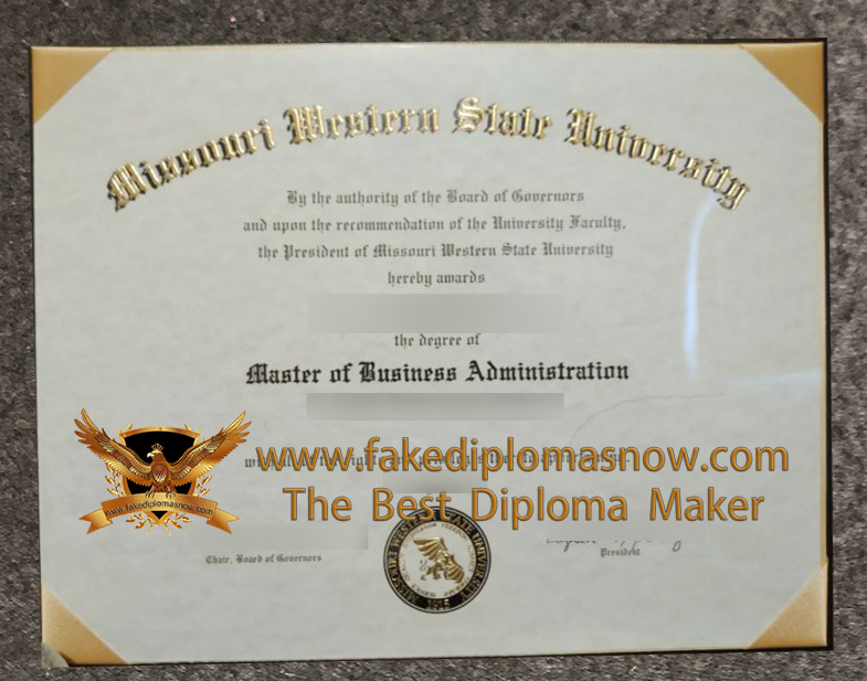 Missouri Western State University diploma