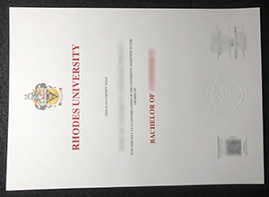 Rhodes University diploma certificate