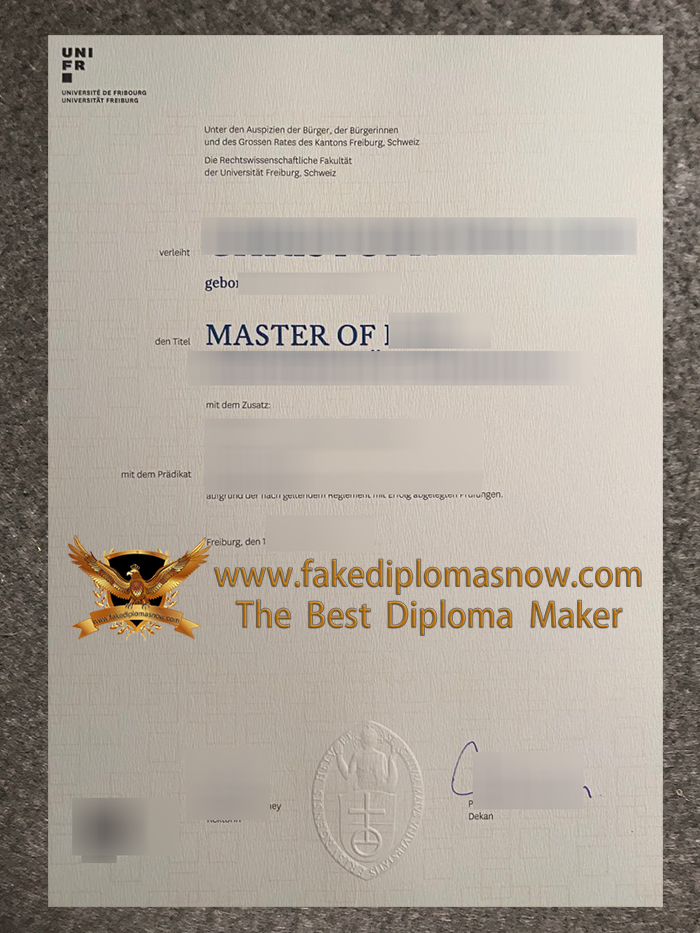 Université de Fribourg diploma Université de Fribourg diploma