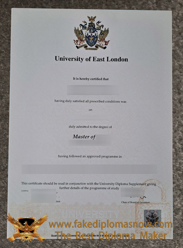 University of East London degree