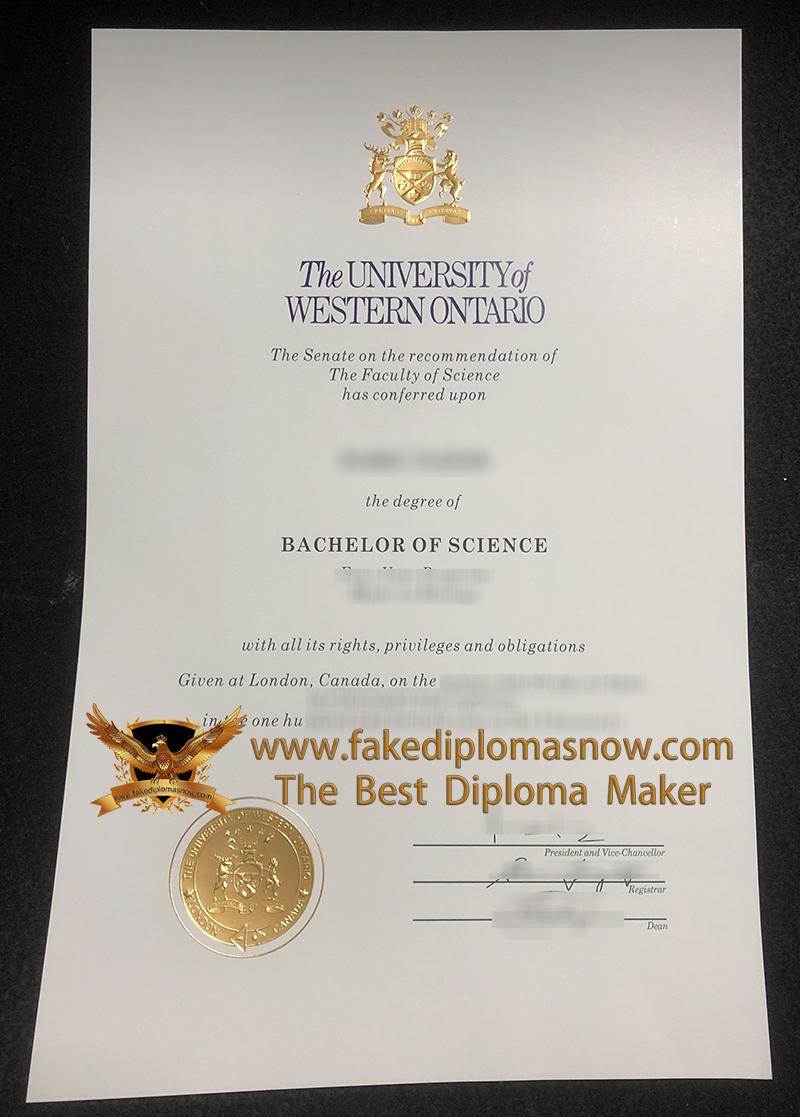 Western University diploma, Order a UWO BSc degree