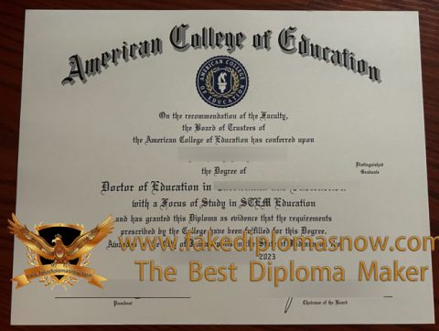 How to buy a fake American College of Education diploma?