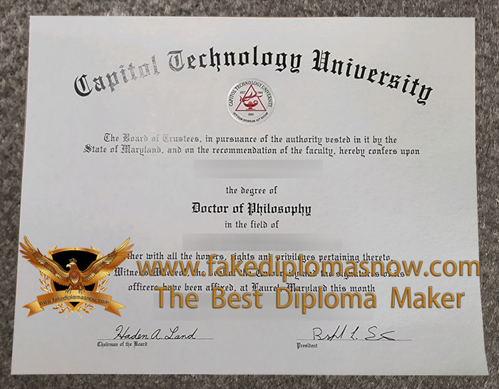 Capitol Technology University diploma