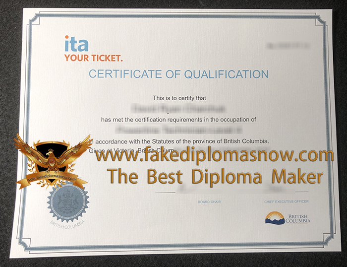Ita certificate of qualification