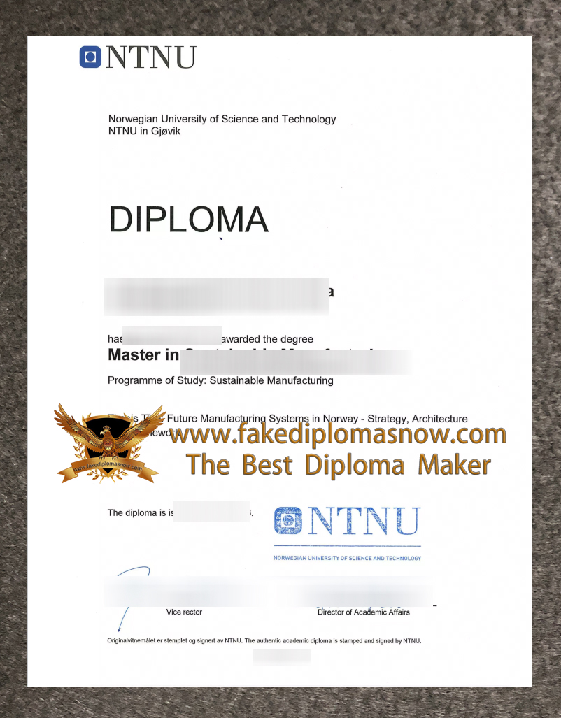 NTNU diploma