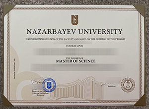 Nazarbayev University diploma certificate