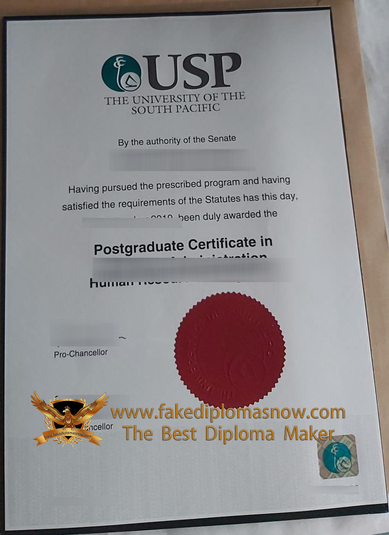 USP Postgraduate certificate