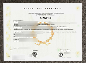 How to buy a fake University Aix-Marseille III diploma in France?