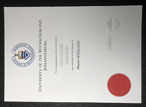 University Of The Witwatersrand degree certificate