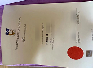 University of Adelaide Master Degree Certificate