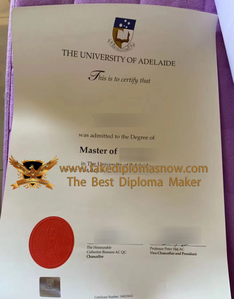 University of Adelaide Master Degree