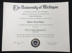 Perfect Quality Fake University of Michigan Diploma