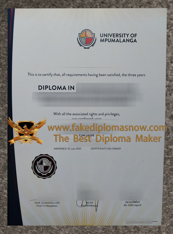 University of Mpumalanga diploma