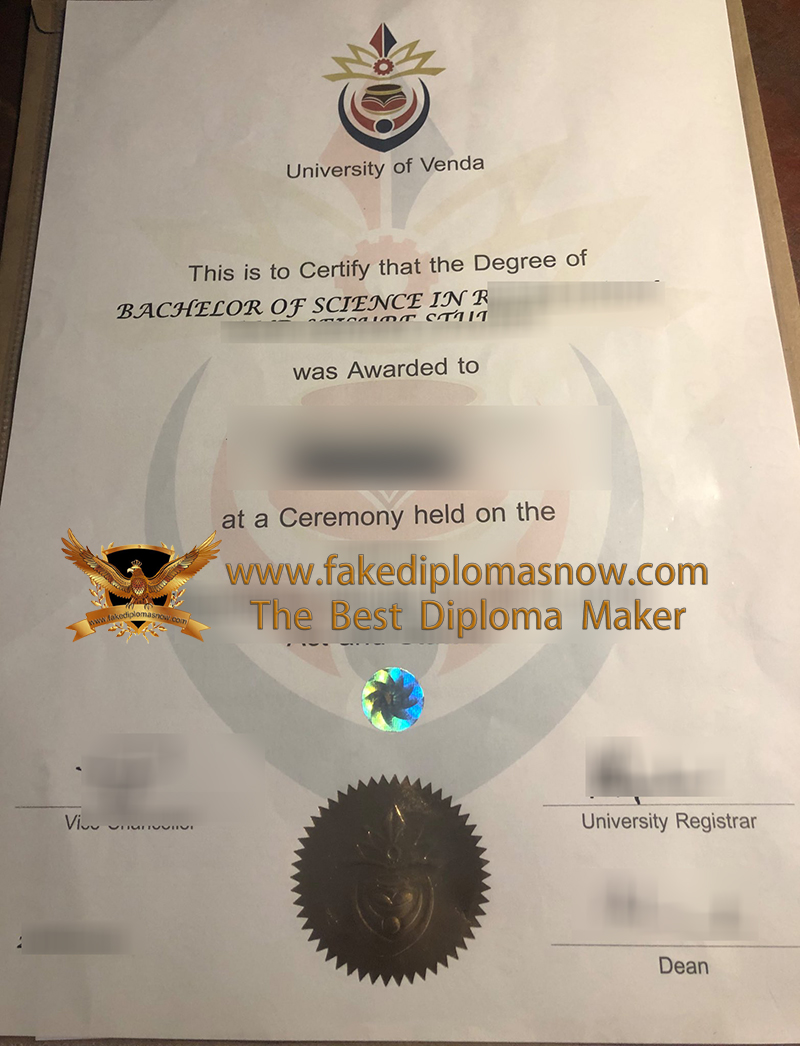 University of Venda diploma